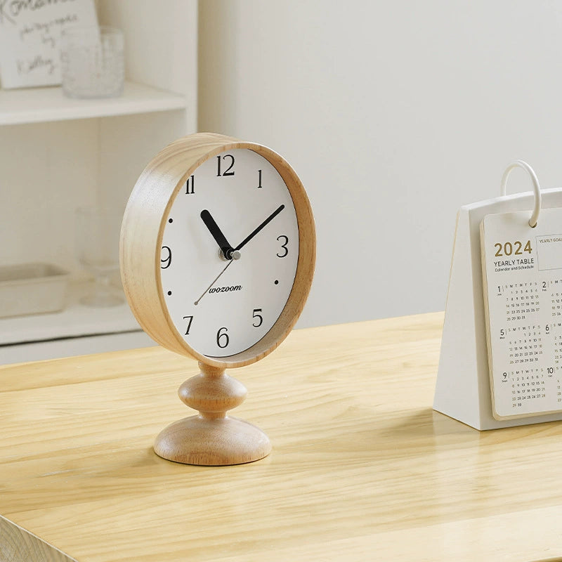 Nordic Retro Silent Pedestal Clock