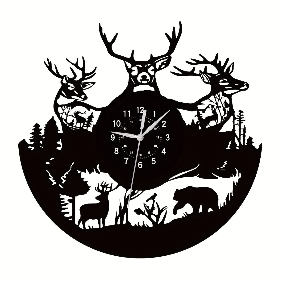 Jungle Themed Silent Wall Décor Clock – Adventure Design