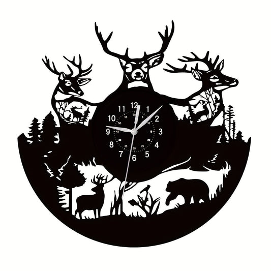 Jungle Themed Silent Wall Décor Clock – Adventure Design
