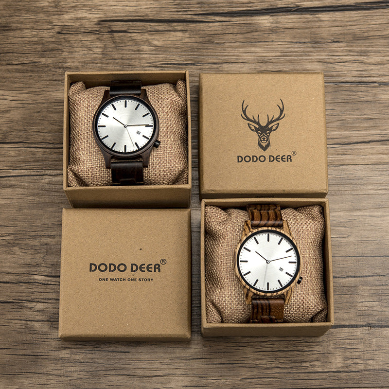 Minimalist Matching Couple Watch Set with Custom Engraving