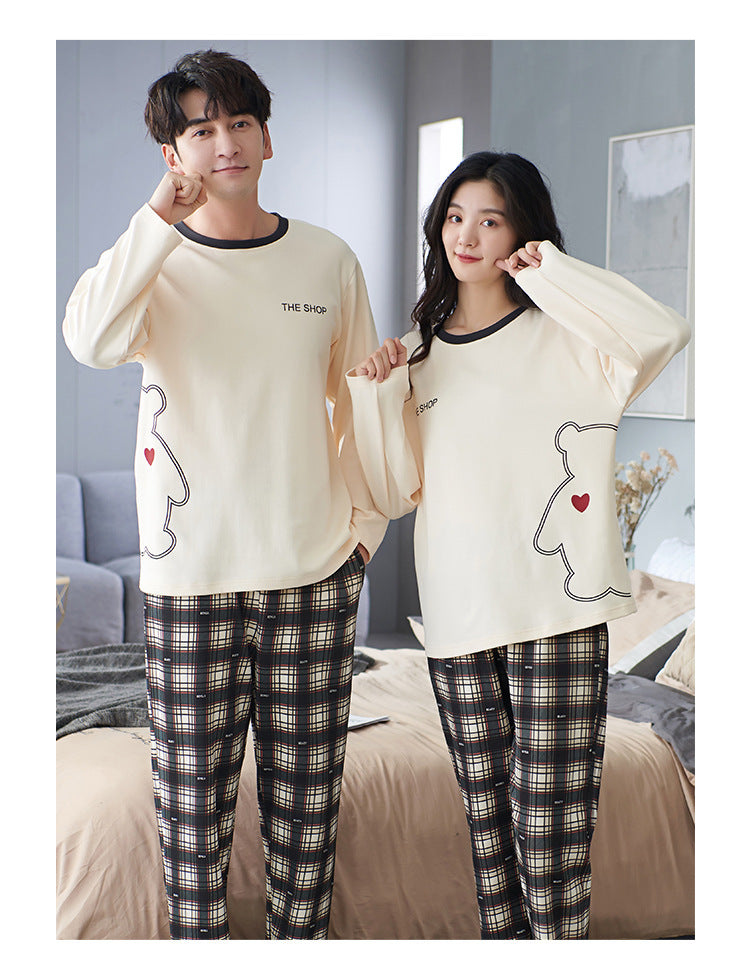 Matching Bear His and Hers PJs Set for Two 100% Cotton