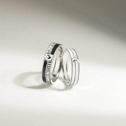 Custom Sun and Moon Matching Rings for Couples