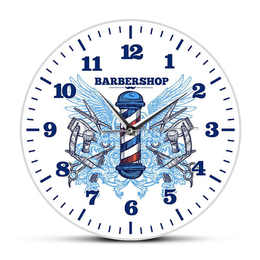 Customized Wall Deco Clock Gift for Barber Friend