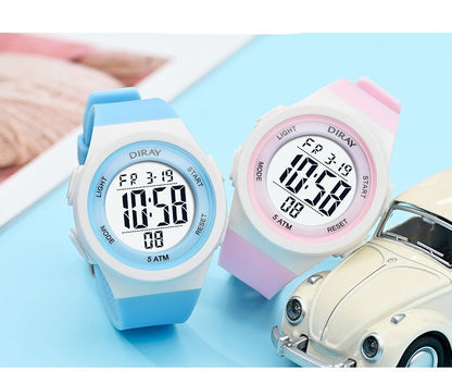 Matching Waterproof Digital Led Watch Set for Teens