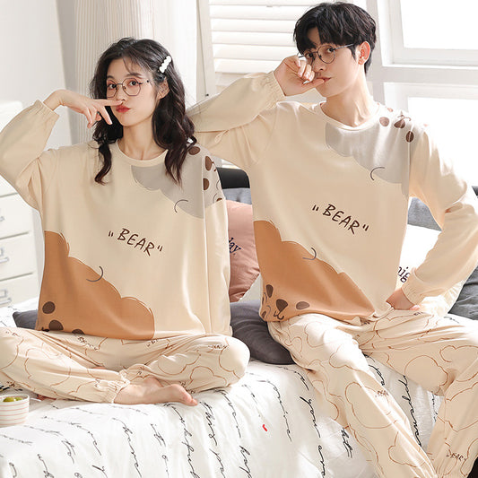 Bear Design Sleepwear for Girlfriend Boyfriend 100% Cotton