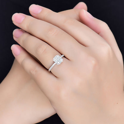 Custom Lab Created Diamond Promise Ring