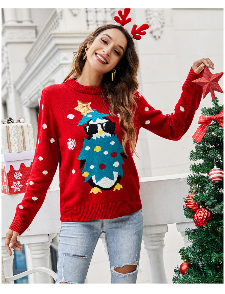 Ladies Funny Christmas Jumper Holiday Sweater