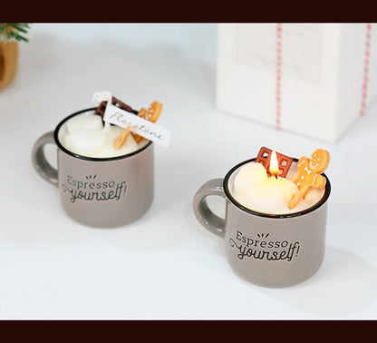 Coffee Cup Real Wax Scented Candle