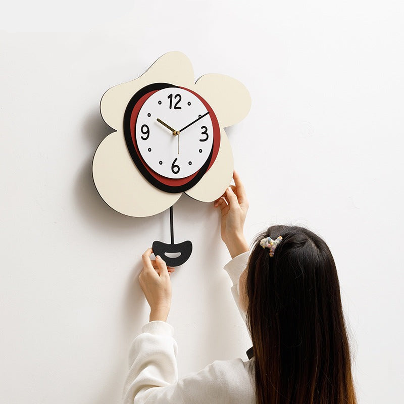 Odd Shape Pendulum Analog Wall Clock