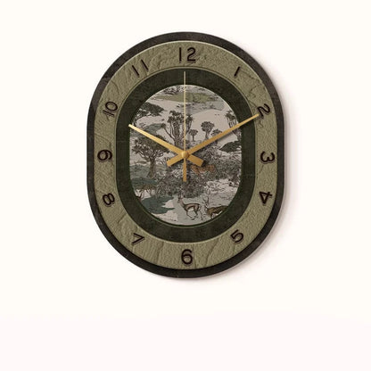 Art Deco Floral Silent Wall Clock – Mirror Acrylic