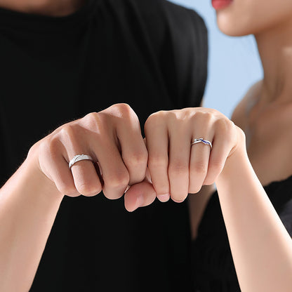 Dragon and Phoenix Rings Set His and Hers