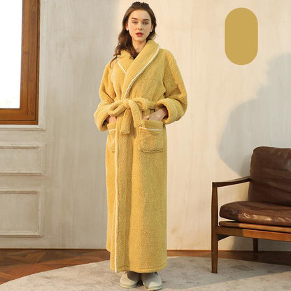 100% Premium Thickened Flannel Long Robe for Couples