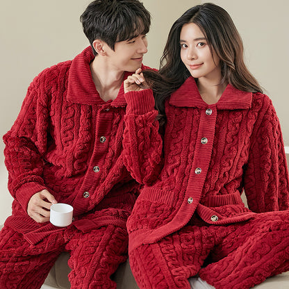 Matching Winter Sleepwear Set for Couples