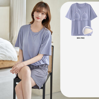 Two-Piece Summer Pajama Set for Women