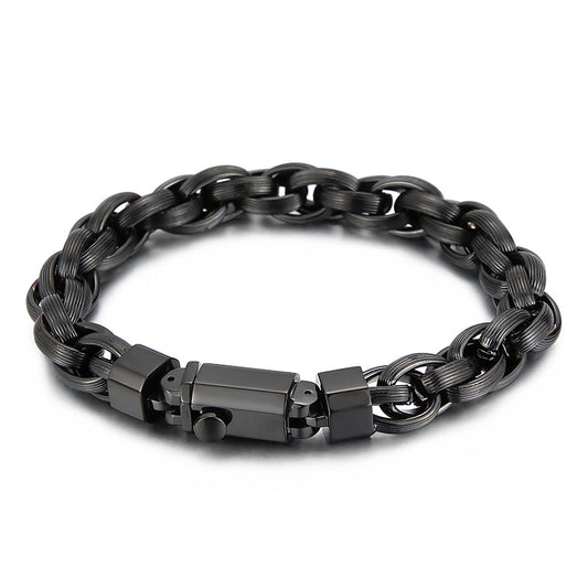 Custom Mens Hand Chain Bracelet 23.5cm