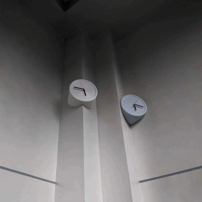 Minimalistic Wall Corner Analog Silent Clock