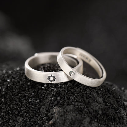 Sun and Moon Marriage Rings for Guys and Girls