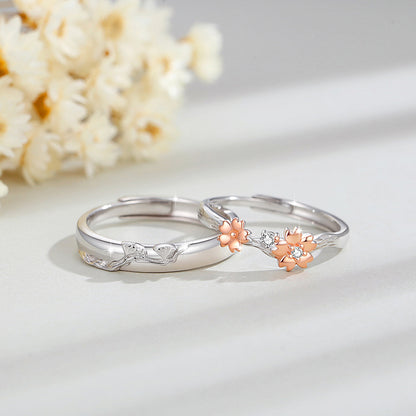 Custom 2 Pcs Set of Promise Rings for Couples