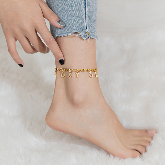 Custom Anklet with Initials
