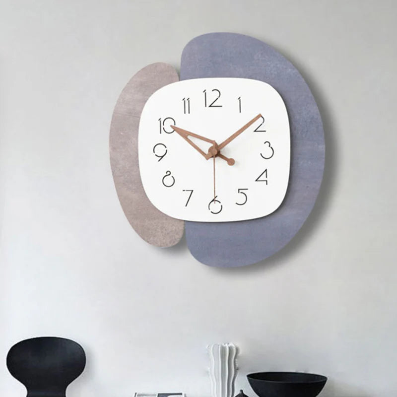 Creative Silent Wall Décor Clock – Unique PVC Design for Modern Homes