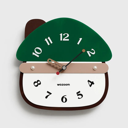 Gullei Artistic Mushroom Silent Wall Clock - Eco-Friendly Design