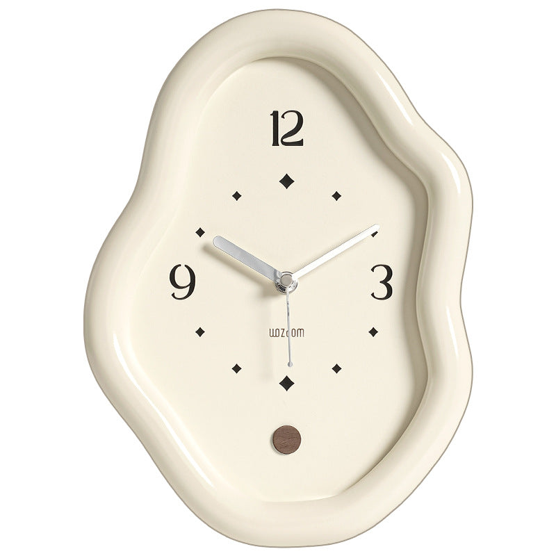 Modern Distorted Silent Table Clock
