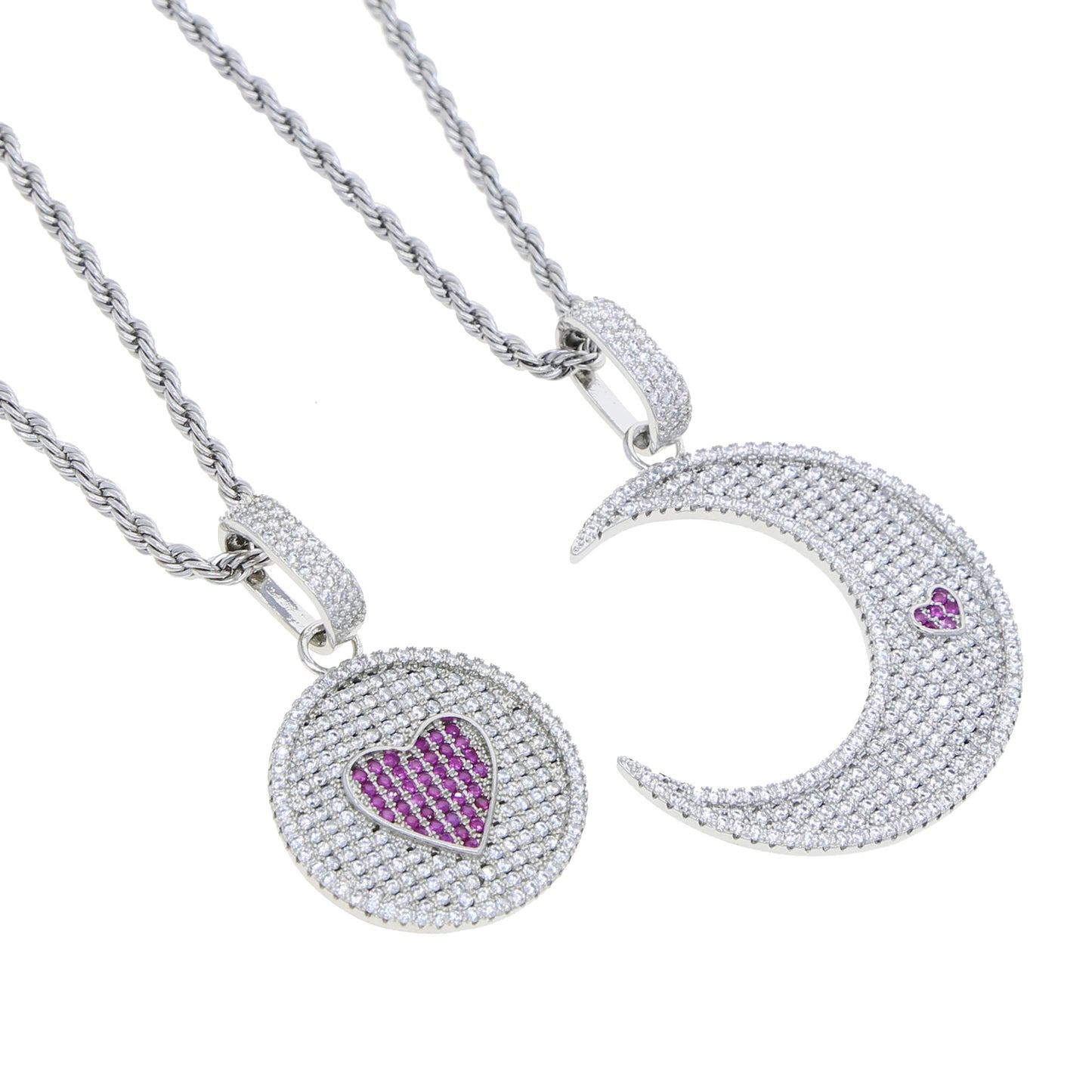 Sun and Moon Bff Necklaces Set for Best Friends