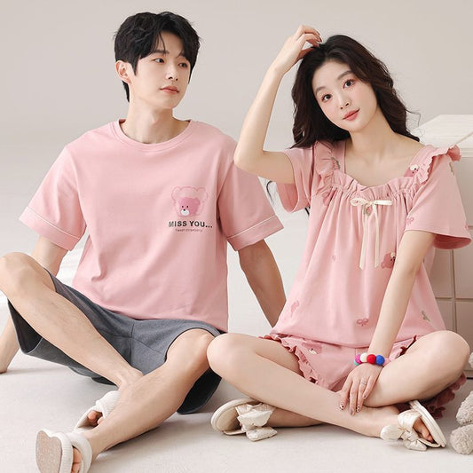 Dreamy Ruffled Dress & T-Shirt Couple's Set
