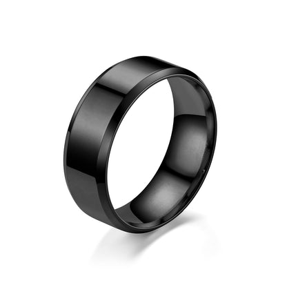 Engraved Minimalist Matching Rings Set