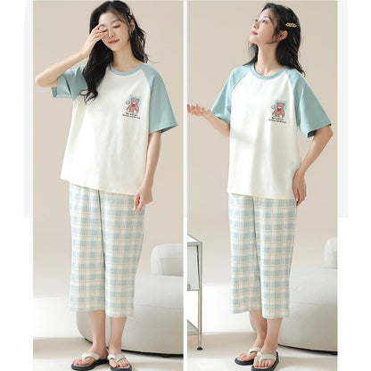 Cute Bear Soft Pajamas for Women - 100% Cotton
