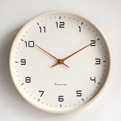 Minimalist Solid Wood Silent Wall Clock (10")