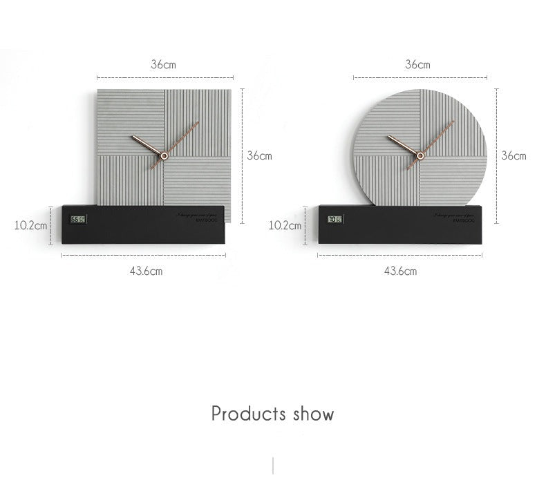 Nordic Minimalist Wall Clock (Silent, Non-Ticking)