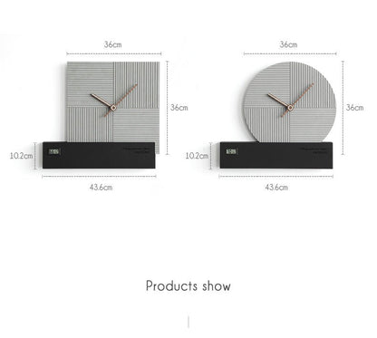 Nordic Minimalist Wall Clock (Silent, Non-Ticking)