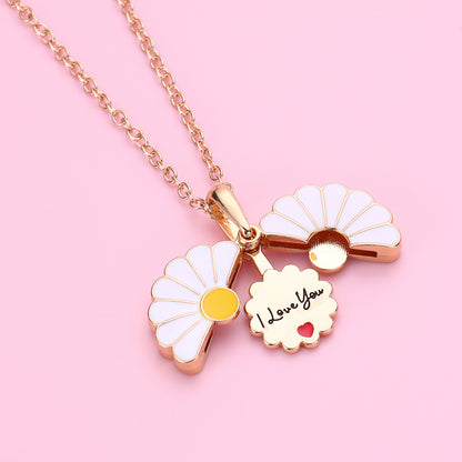 Cute Flower Bff Friendship Necklaces Set for 2