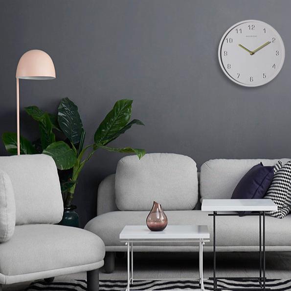 Concrete Nordic Pendulum Silent Wall Clock (10")