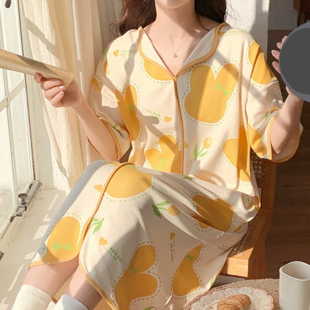 Cute Floral Women's Sleepwear - 100% Cotton
