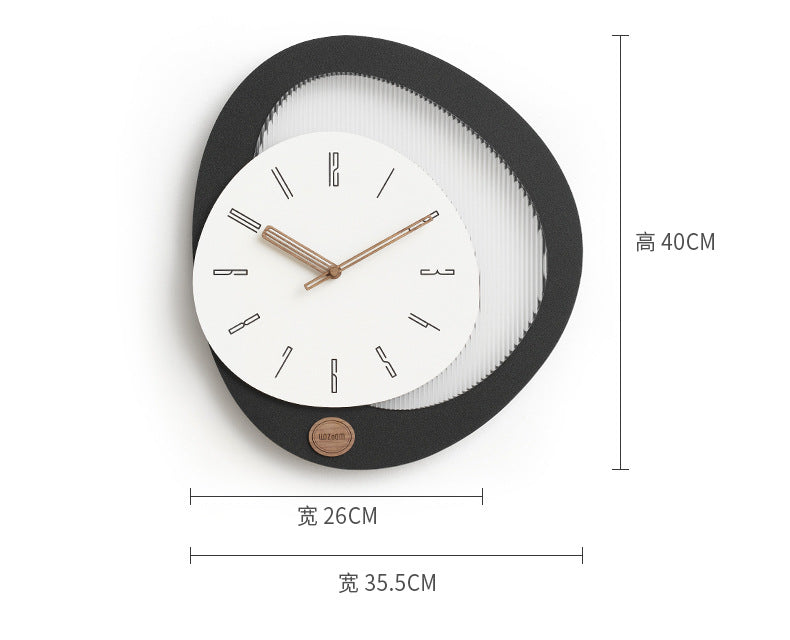 Modern Irregular Shaped Analog Wall Clock