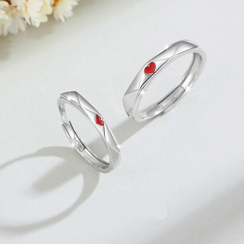 Heart Wedding Rings for Men and Women