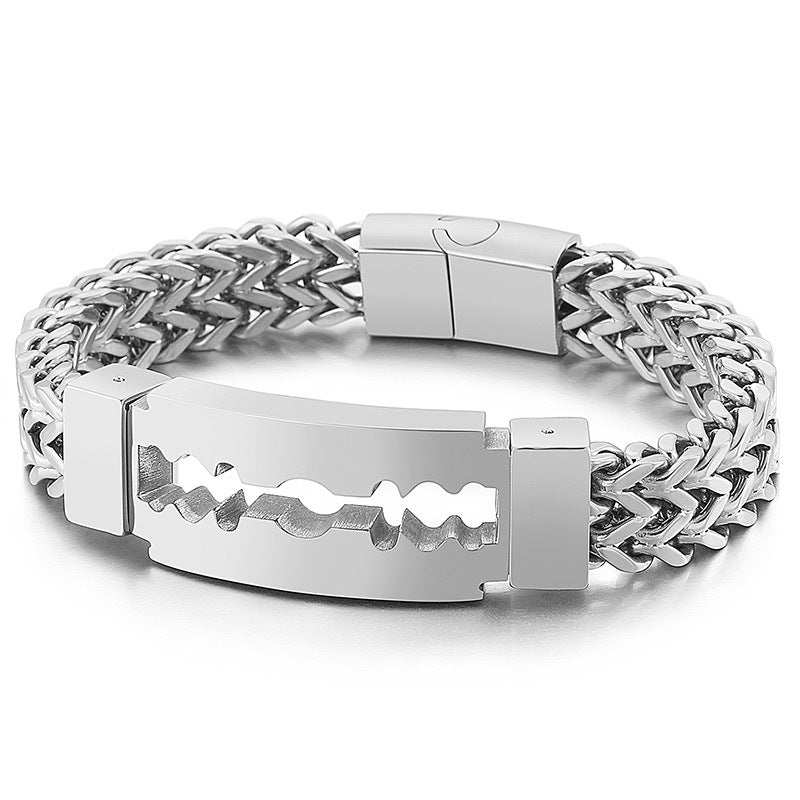 Custom Barber Style Mens Bracelet 22cm