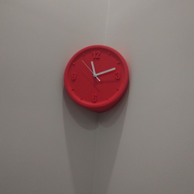 Minimalistic Nordic Analog Silent Wall Corner Clock