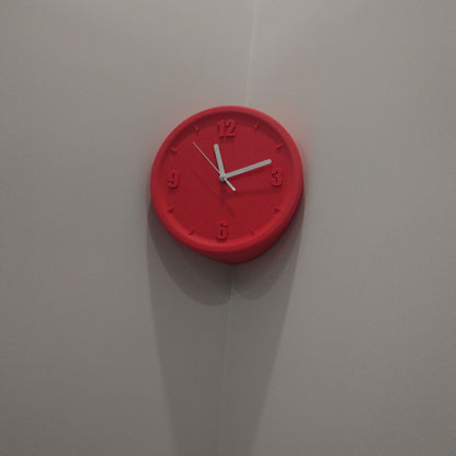 Minimalistic Nordic Analog Silent Wall Corner Clock