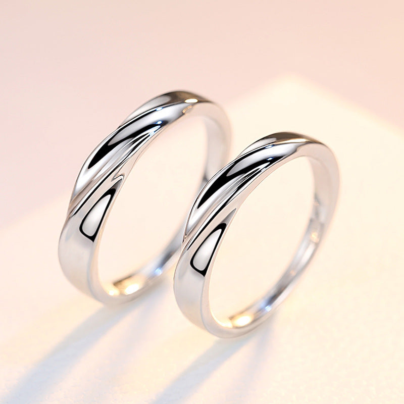 Matching Simple Wedding Bands with Names Engraved