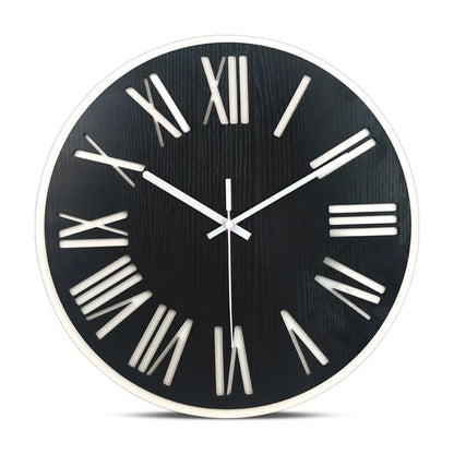 Roman Numerals Analog Silent Wall Clock