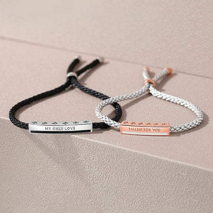 Personalized Bff Promise Couple Bracelets Set