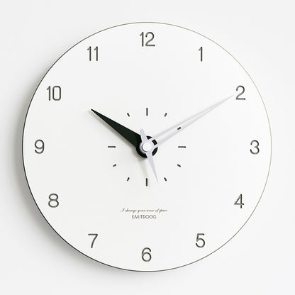 Minimalist Analog Silent White Wall Clock