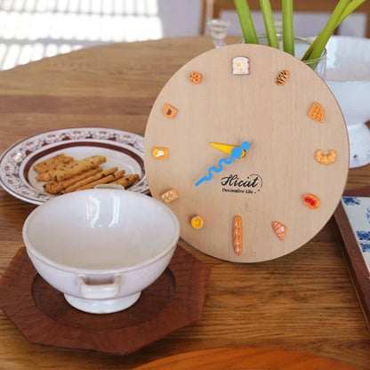 Bakery Themed 3D Analog Silent Wall Clock