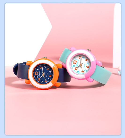 Cute Waterproof Matching Kids Watch Set