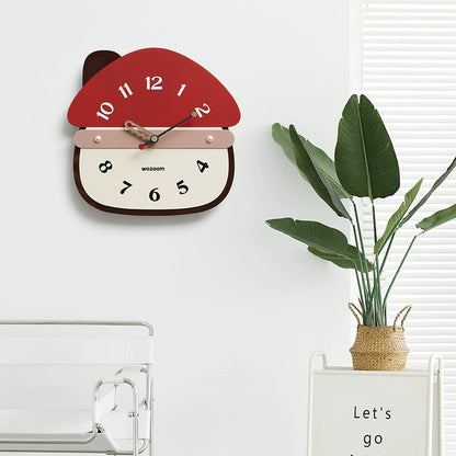 Gullei Artistic Mushroom Silent Wall Clock - Eco-Friendly Design
