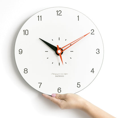 Minimalist Analog Silent White Wall Clock