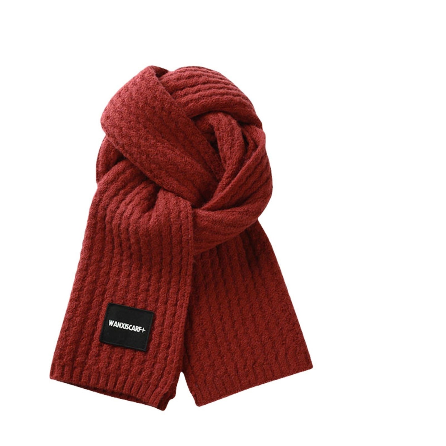 Cute Xmas Red Scarf for Girls